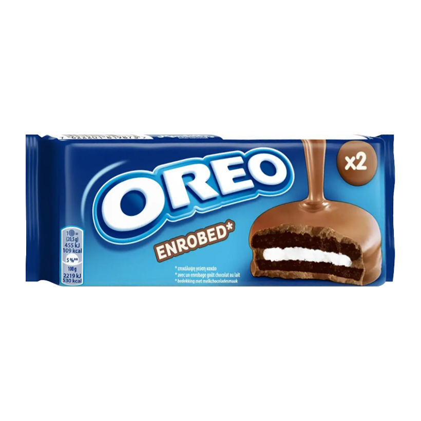 Печиво Oreo Enrobed Milk Chocolate Молочний Шоколад 41g - Retromagaz