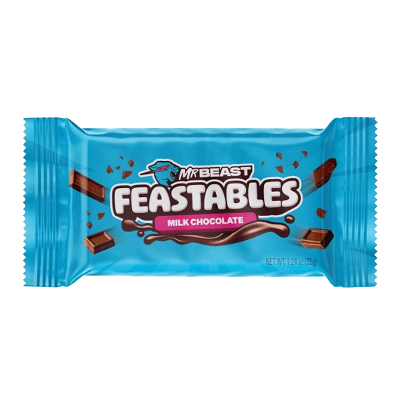 Батончик MrBeast Feastables Milk Chocolate 35g - Retromagaz