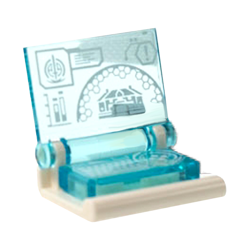 Книга Lego Computer Screen White S.W.O.R.D. Logo Hex Diagram 24324 24093pb045 3069pb0973 6349307 6349302 6289813 Trans-Light Blue Б/У - Retromagaz