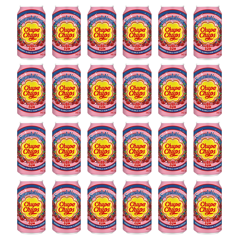 Набір Напій Chupa Chups 12шт Bubble Gum Flavour 345ml - Retromagaz