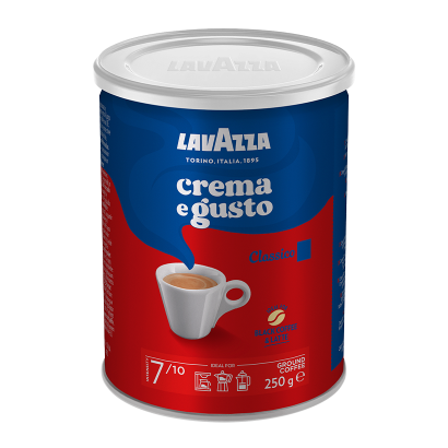 Кофе Молотый Lavazza Crema e Gusto Classico Оригинал Ж/б 250g - Retromagaz