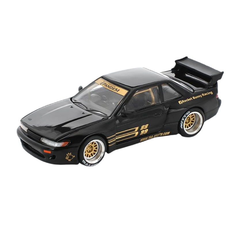 Машинка Premium POP Race PANDEM Nissan Silvia S13 1:64 pr64-0289 Black - Retromagaz
