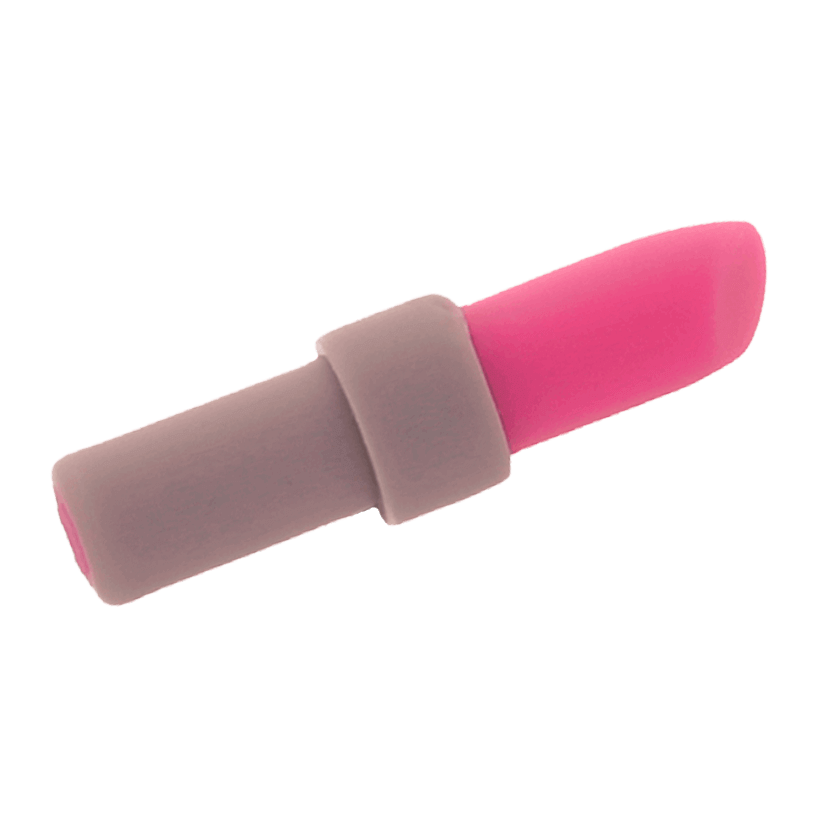 Інше 4шт Lego Lipstick with Light Bluish Gray Handle Pattern 93094pb01 25866pb01 4624571 6160203 Dark Pink Б/У - Retromagaz