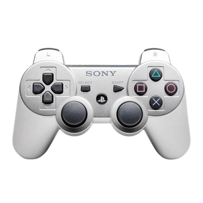 Геймпад Бездротовий Sony PlayStation 3 DualShock 3 Silver Б/У - Retromagaz