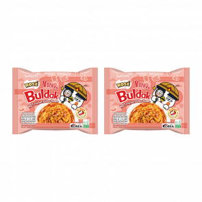 Набір Локшина 2шт Samyang Buldak Rose Вершкова Гостра 145g Набір Локшина 2шт Samyang Buldak Rose Вершкова Гостра 145g - Retromagaz
