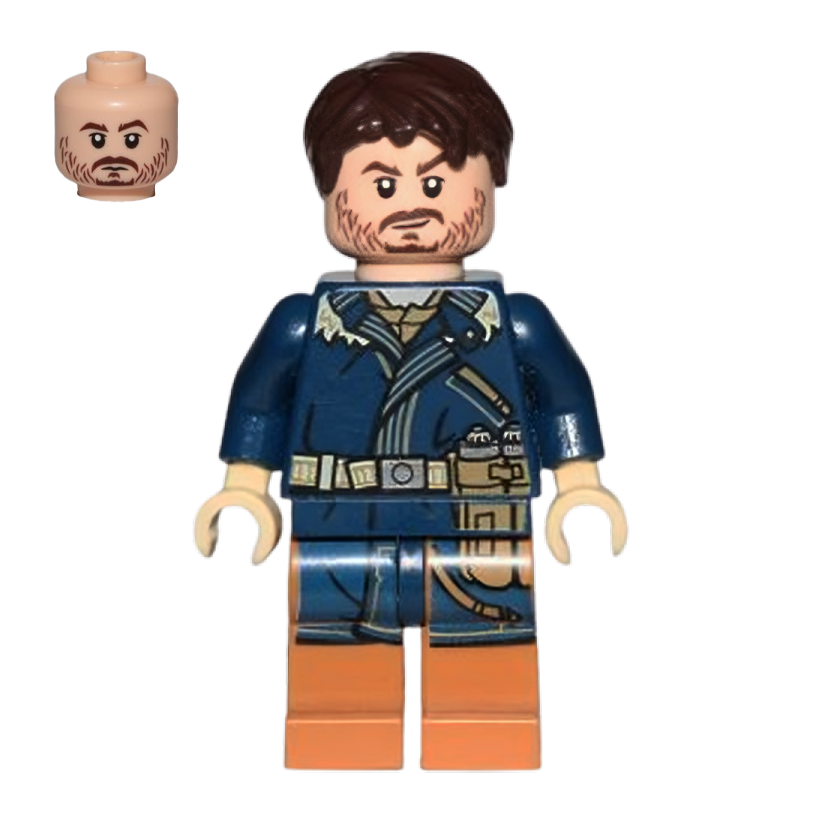 Фігурка Lego Повстанець Cassian Andor Dark Blue Coat Star Wars sw0790 75155 Б/У - Retromagaz