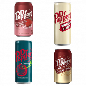 Набор Quad Damage (Dr Pepper Vanilla Float + Cherry + Cream Soda + Strawberries & Cream)