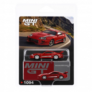 Машинка Premium MINI GT Toyota Supra VeilSide Combat V-I Red Blister packaging 1:64 MGT01094-BL Red - Retromagaz