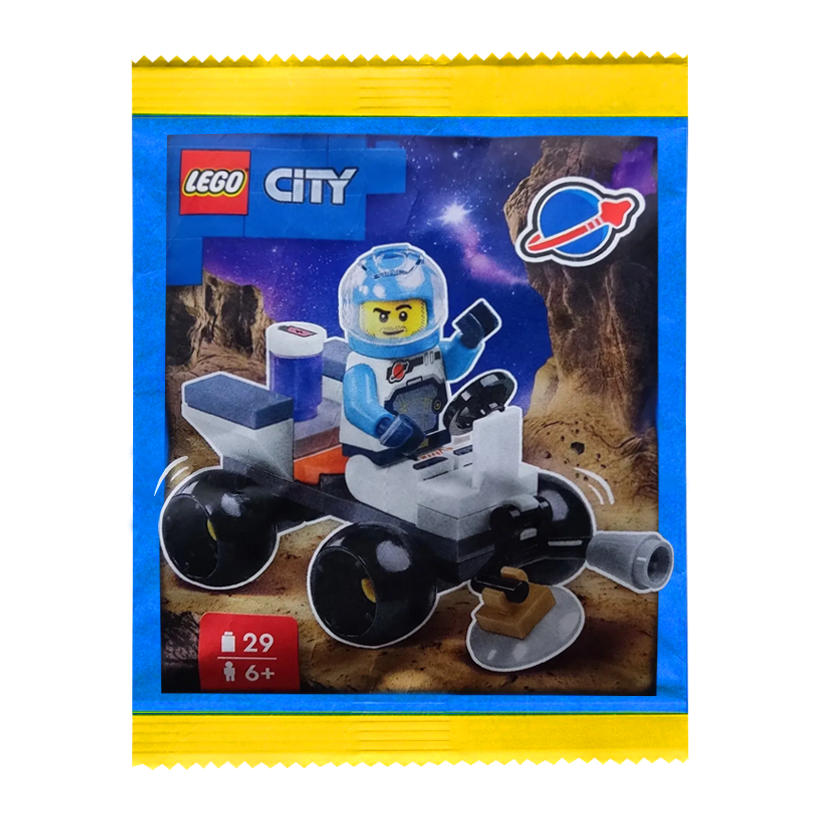 Конструктор Lego Фигурка Astronaut with Quad Paper Bag City 952407 cty1775 Новый - Retromagaz