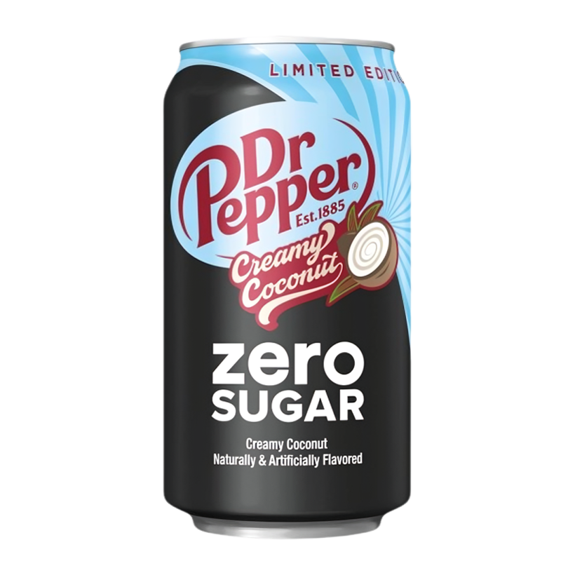 Напій Dr Pepper Creamy Coconut Limited Edition Zero Sugar 355ml - Retromagaz