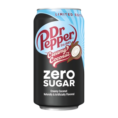 Напій Dr Pepper Creamy Coconaut Limited Edition Zero Sugar 355ml - Retromagaz