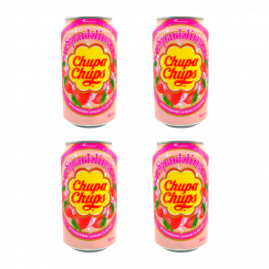 Набор Напиток Chupa Chups Strawberry & Cream Flavour 345ml 4шт - Retromagaz