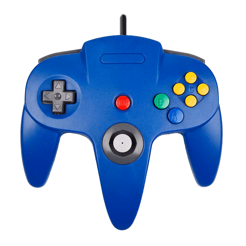 Геймпад Проводной RMC N64 Blue 1.7m Новый - Retromagaz