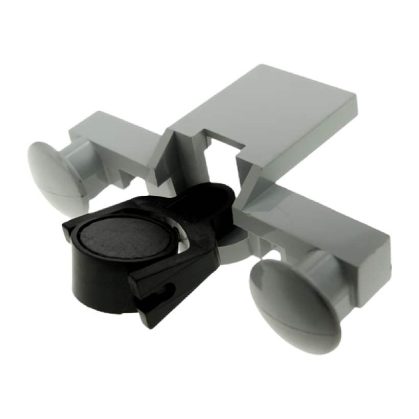Для Поезда Lego Буфер Buffer Beam with Black Train Coupling 4022c02 73092 2920 4022 4211777 4537300 4299239 Light Bluish Grey Б/У - Retromagaz