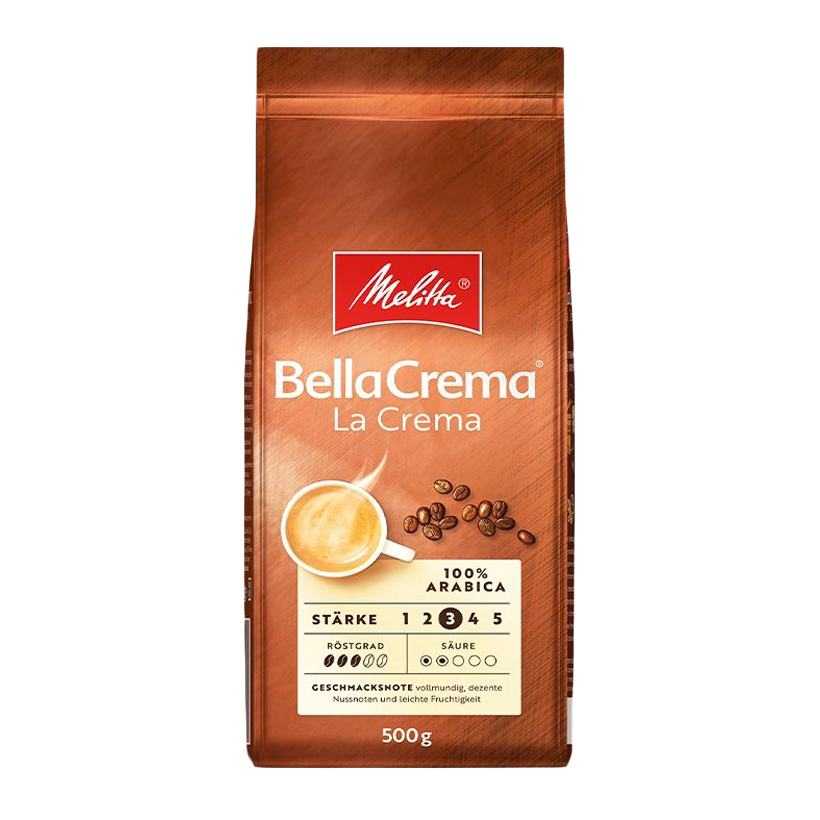 Кофе в Зернах Melitta BellaCrema LaCrema 500g - Retromagaz
