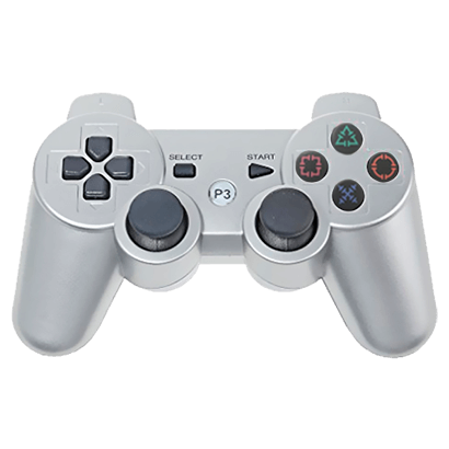 Геймпад Бездротовий RMC PlayStation 3 Silver Новий - Retromagaz
