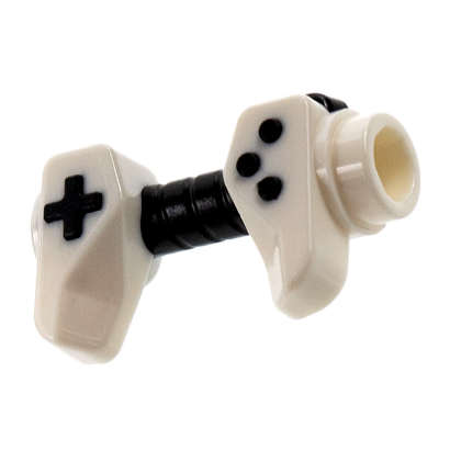 Другое Lego Game Controller Holes on Sides for Bar with Black Buttons and Center Handle 65080pb02 6285528 White 2шт Б/У - Retromagaz