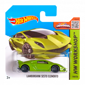 Машинка Базовая Hot Wheels Lamborghini Sesto Elemento Workshop 1:64 CFH88 Green