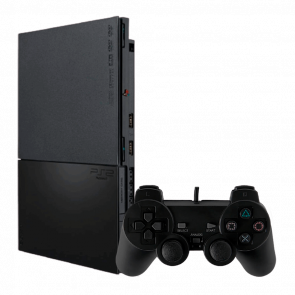 Консоль Sony PlayStation 2 Slim SCPH-9xxx Chip Black Б/У Хороший - Retromagaz