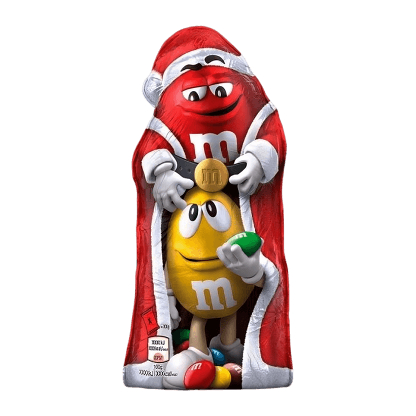 Фігурка M&M's Шоколадна з Драже 100g - Retromagaz