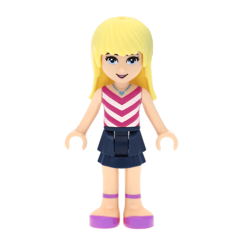 Фигурка Lego Girl Stephanie Dark Blue Layered Skirt Friends frnd184 2 Б/У - Retromagaz