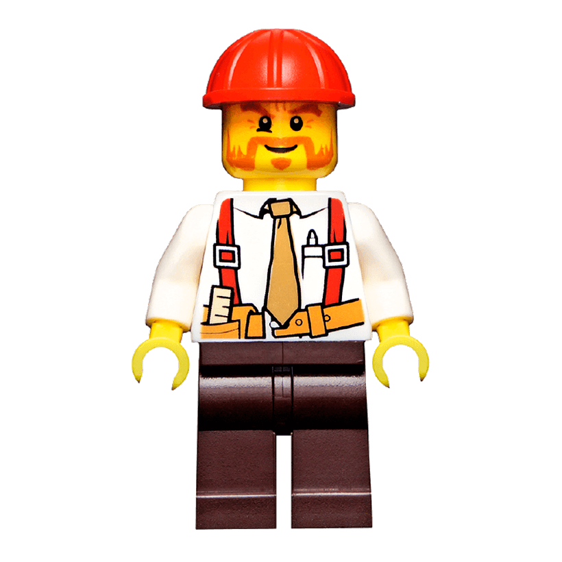 Фігурка Lego Construction 973pb1250 Foreman City cty0529 Б/У - Retromagaz