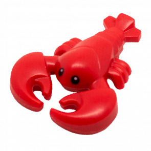 Фигурка Lego Вода Lobster with Black Eyes Pattern Animals 27152pb01 1 6170934 Red Б/У - Retromagaz
