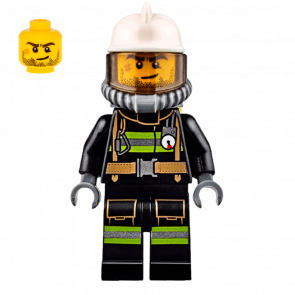 Фигурка Lego 973pb1302 Reflective Stripes with Utility Belt City Fire cty0628 Б/У