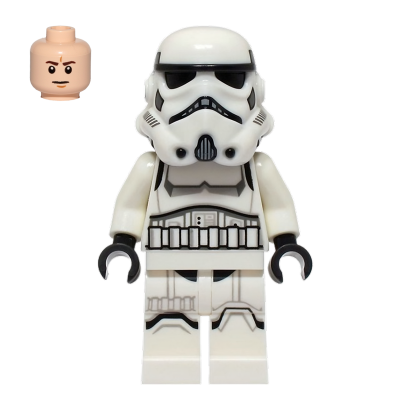 Фігурка Lego Імперія Imperial Stormtrooper Male Light Nougat Head Star Wars sw1327 75387 Новий - Retromagaz