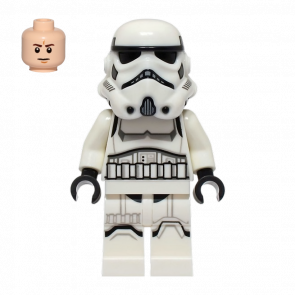 Фігурка Lego Імперія Imperial Stormtrooper Male Light Nougat Head Star Wars sw1327 75387 Новий - Retromagaz