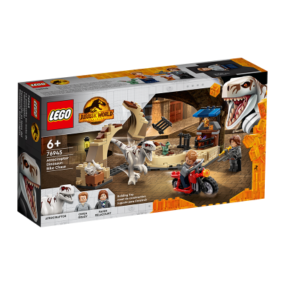Набір Lego Переслідування Атроцираптора на Мотоциклі 76945 Jurassic World Новий - Retromagaz