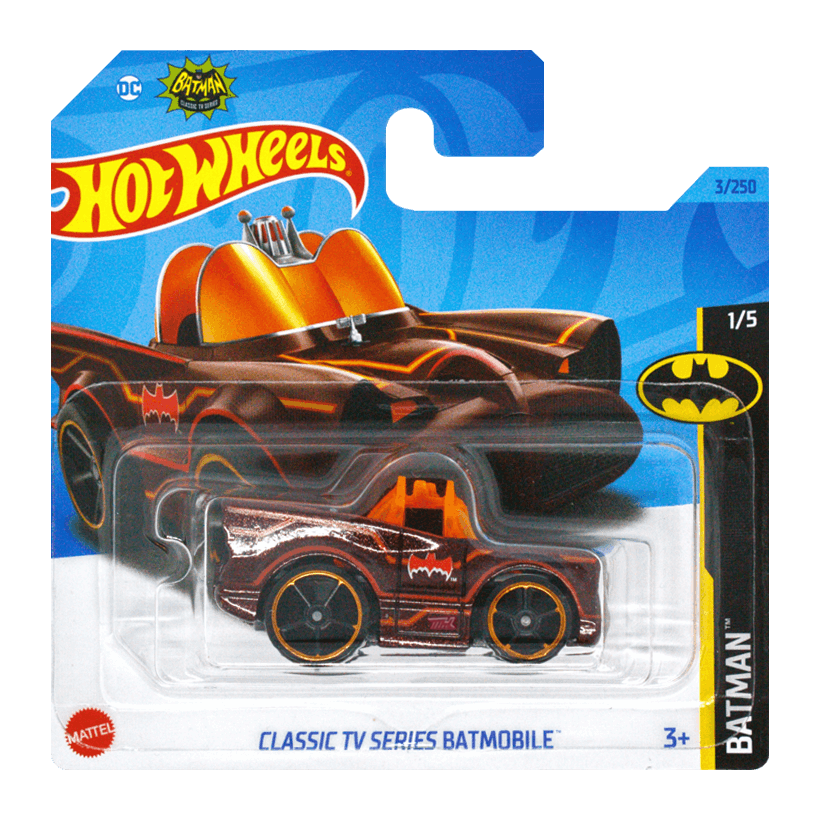 Машинка Базовая Hot Wheels Classic TV Series Batmobile Super Treasure Hunt STH Batman 1:64 HKL16 Red - Retromagaz