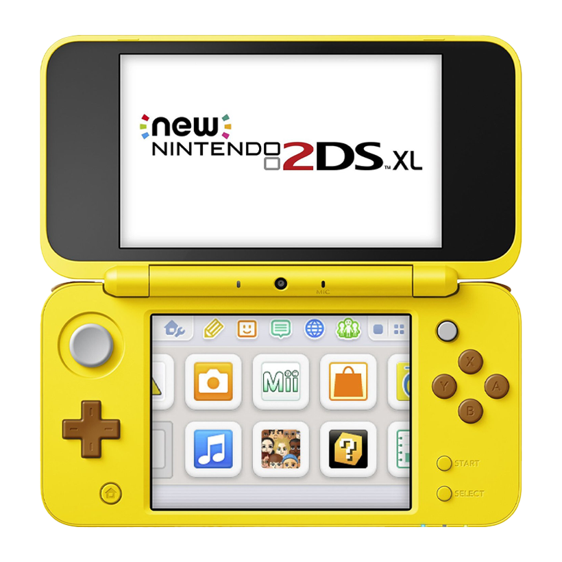 Консоль Nintendo 2DS XL New Pokemon Pikachu Limited Edition Модифицированная 32GB Yellow + 10 Встроенных Игр Б/У - Retromagaz
