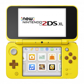 Консоль Nintendo 2DS XL New Pokemon Pikachu Limited Edition Модифицированная 32GB Yellow + 10 Встроенных Игр Б/У - Retromagaz