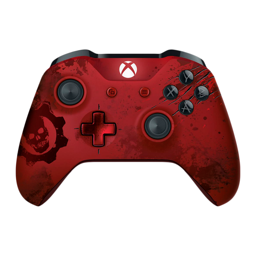 Геймпад Бездротовий Microsoft Xbox One Gears of War 4 Crimson Omen Limited Edition Version 2 Red Б/У - Retromagaz