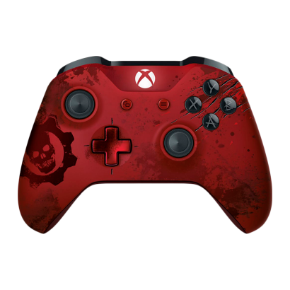 Геймпад Беспроводной Microsoft Xbox One Gears of War 4 Crimson Omen Limited Edition Version 2 Red Б/У - Retromagaz