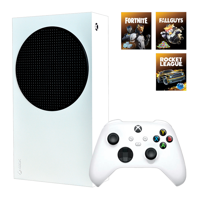 Консоль Microsoft Xbox Series S Fortnite + Rocket League + FallGuys Bundle 512GB White Новый - Retromagaz