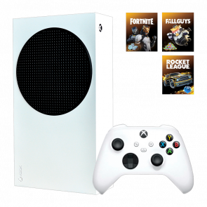 Консоль Microsoft Xbox Series S Fortnite + Rocket League + FallGuys Bundle 512GB White Новий - Retromagaz