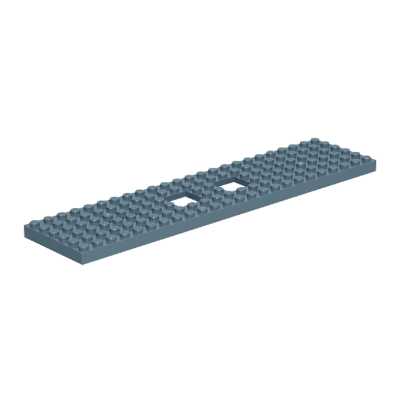 Для Поїзда Lego Основа 6 x 24 92088 6077826 Dark Bluish Grey Б/У - Retromagaz