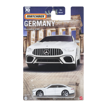 Тематическая Машинка Matchbox Mercedes-AMG GT 63 S Germany 1:64 GWL49/HPC65 White - Retromagaz