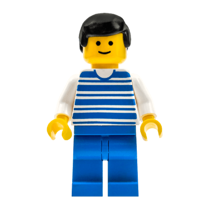 Фігурка Lego People 973px61 Horizontal Lines Blue City hor004 Б/У - Retromagaz