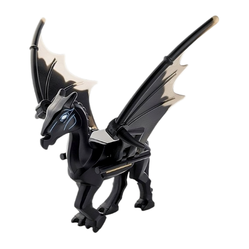 Фигурка Lego Земля Horse Skeletal Marbled Trans-Brown Wings Animals thestral02 75951 Black Б/У - Retromagaz