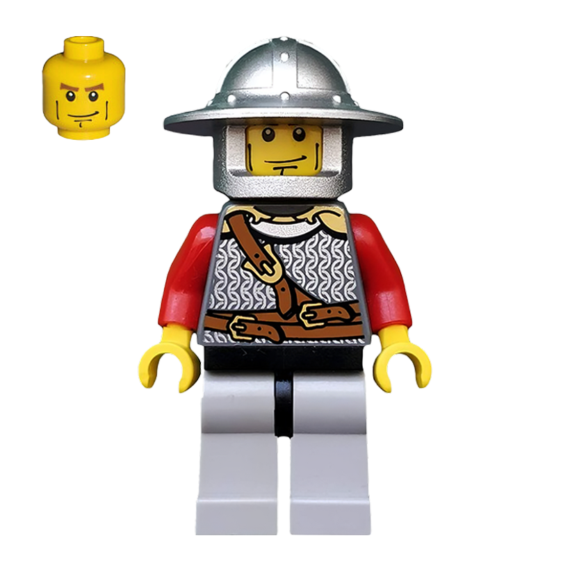 Фігурка Lego Kingdoms Lion Knight Scale Mail with Chest Strap Castle cas447 Б/У - Retromagaz