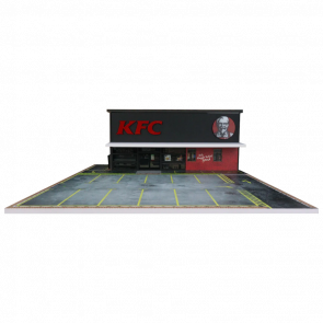 Диорама G-Fans Ресторан KFC с Подстветкой 1:64 Black