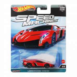 Машинка Premium Hot Wheels Lamborghini Veneno Speed Machines HKC41 Red Новый - Retromagaz