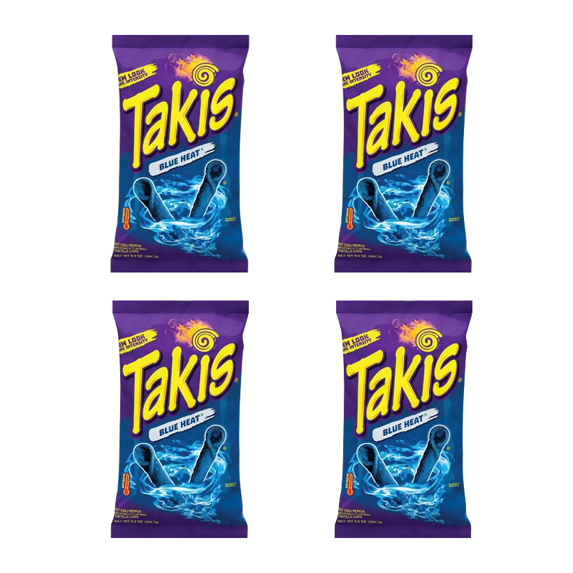 Набор Кранчи 4шт Takis Blue Heat Rolls 100g - Retromagaz