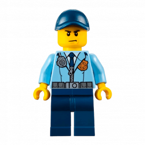 Фігурка Lego City Police 973pb2169 Officer Jacket with Dark Blue Tie and Gold Badge cty0616 Б/У Нормальний