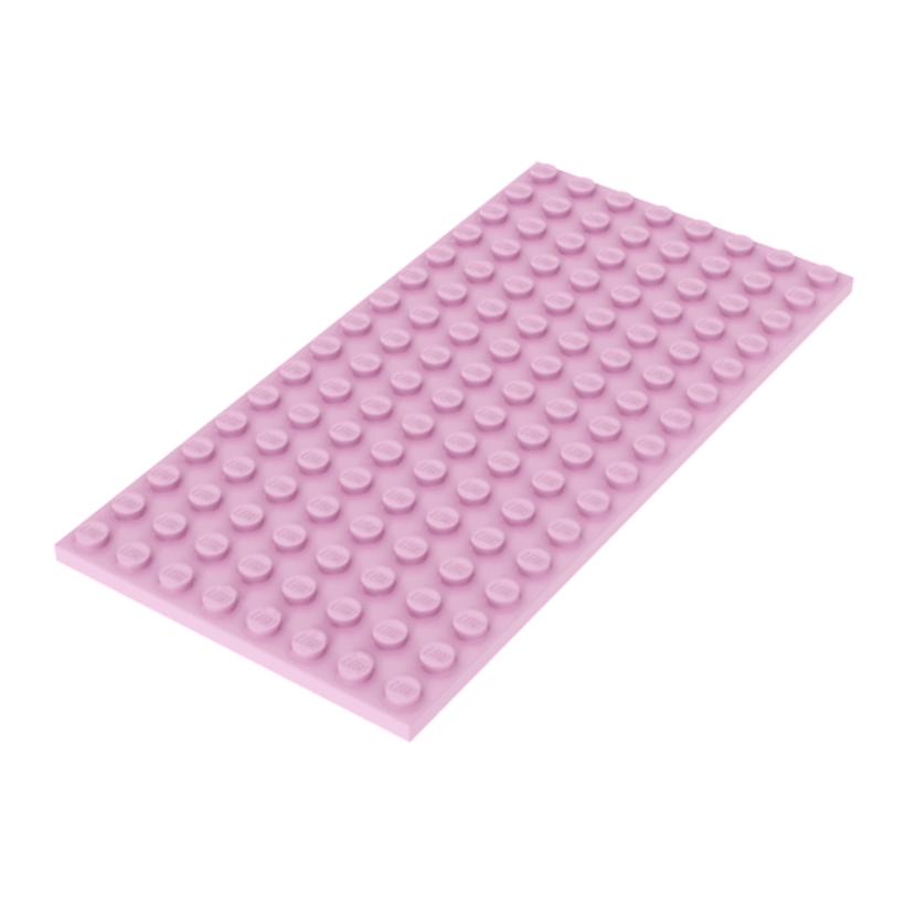 Пластина 4шт Lego Звичайна 8 x 16 92438 4610355 Bright Pink Б/У - Retromagaz