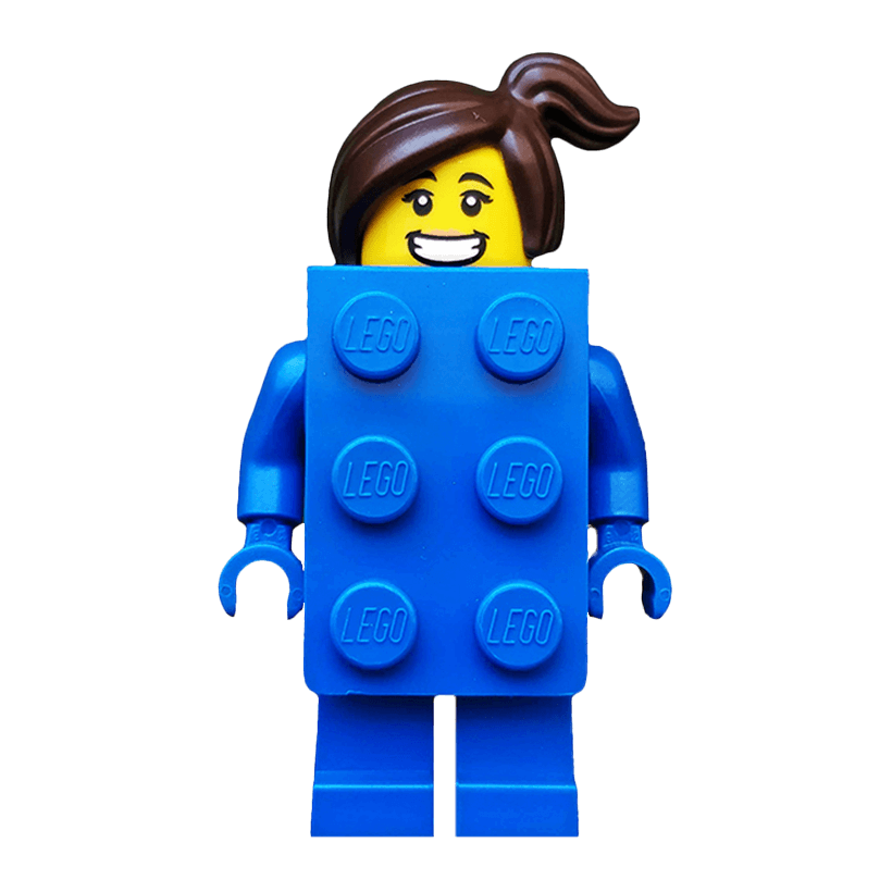 Фігурка Lego Series 18 Brick Suit Girl Collectible Minifigures col314 Б/У - Retromagaz
