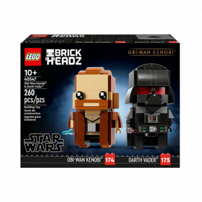 Конструктор Lego Brick Headz Обі-Ван Кенобі та Дарт Вейдер Star Wars 40547 Новий - Retromagaz